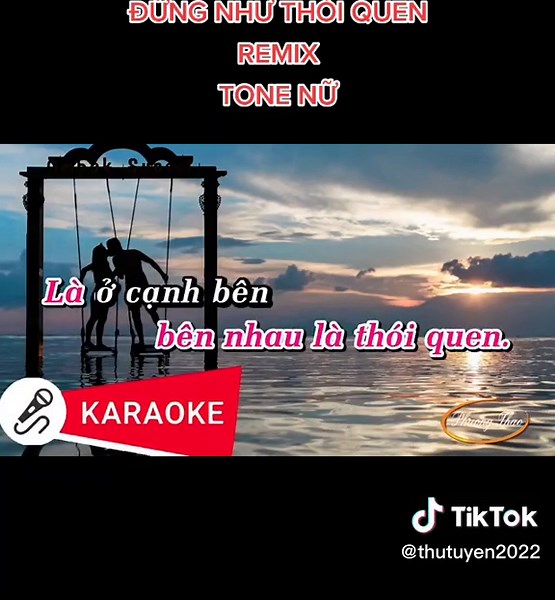 Karaoke Đừng Như Thói Quen Tone Nữ Remix