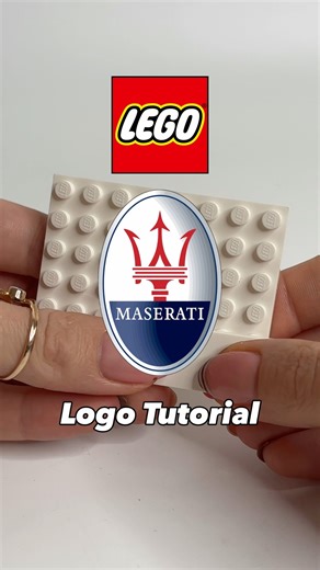 LEGO Maserati Logo Tutorial 🔱 #legocars #legomoc #maserati