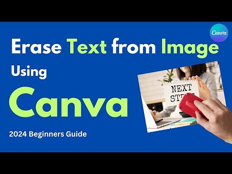 How to Erase Text from Image Using Canva