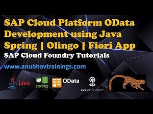 SAP BTP Spring OData using Olingo | Fiori App development in SAP BTP | SAP Cloud Platform Training
