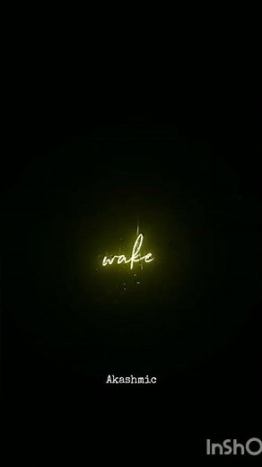 I wish you wake up one day | LYRICS blackscreenstatus Akashmic