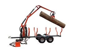 [Hot Item] Grúa de agarre para ATV / Remolque de carga de troncos con grúa / Cargador de troncos con agarre