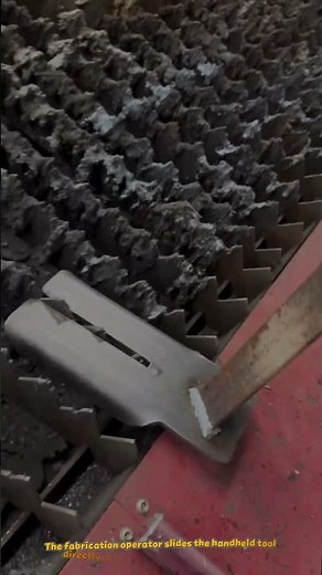 Heavy-Duty Handheld Slat Tool Automatically Scraping Built-Up Laser Cutting Dross #tools