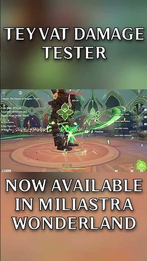 I BUILT A DAMAGE TESTER IN GENSHIN IMPACT | #genshinimpact #miliastrawonderland #trailer