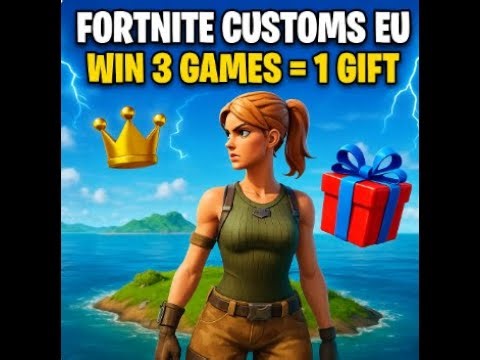 Fortnite Custom Matchmaking (EU) | BR & Zero Build | Win 3 Games = 1 Gift