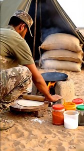 A Indian Army Soldier Reality 🔥 Cooking in Desert 😍🇮🇳 #shorts #indianarmy