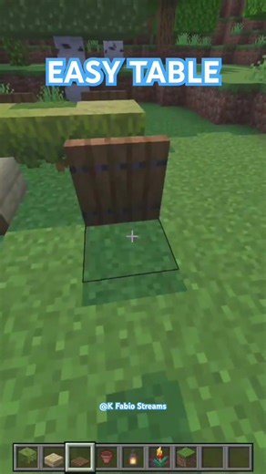 Minecraft Best Easy Table Tutorial #minecraft #minecraftbuilding #minecraftshorts #shorts #fyp