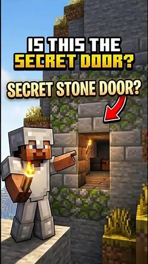 I Built the MOST INVISIBLE Secret Door in Minecraft! 🤫 #minecraft #shortvideo