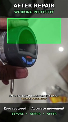 Mitutoyo Error 41 FIXED! 😱 Digital Indicator Before & After Repair #Shorts