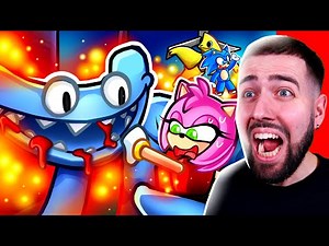Les RAINBOW FRIENDS nous poursuivent : SONIC et AMY sur ROBLOX !