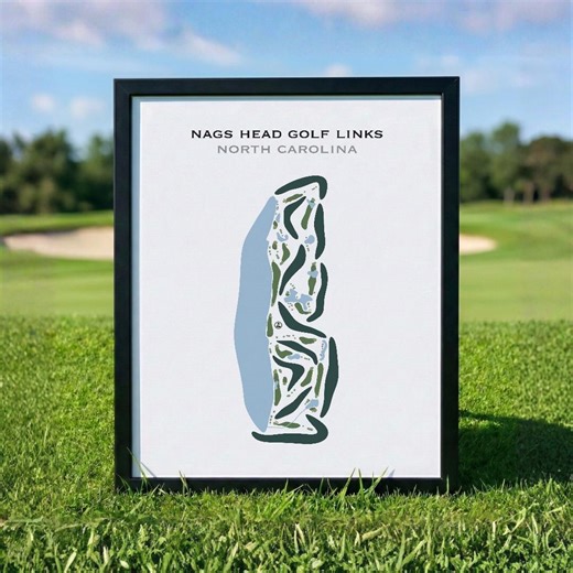 Nags Head Golf Links, NC | Golf Course Map, Golf Map, Golfer Gift for Him, Scorecard Layout, Golfer Boyfriend Gift, Art Print Decor - Etsy UK