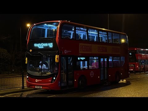 Full Route Visual | Route N63 | King's Cross to Crystal Palace | Transport UK E400 MMC 2573 YX17 NVV