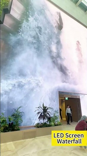 Immersive LED Wall Waterfall Display | Interactive Projection for Events & Exhibitions