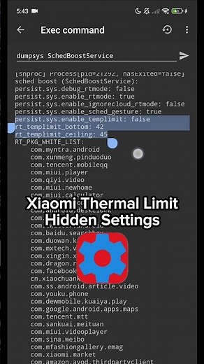 Xiaomi Hidden Settings | Disable / Enable Thermal Limit #thermallimit