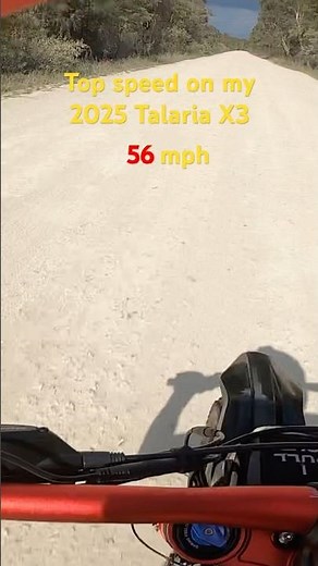 Top speed on my 2025 Talaria X3 #talaria #ebike #viralvideo