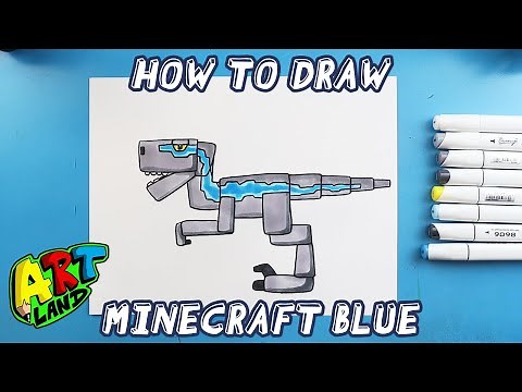 How to Draw MINECRAFT BLUE