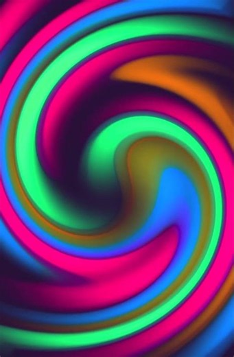 🌀 Hypnotic Neon Glow ✨ Mesmerizing Light Animation #shorts