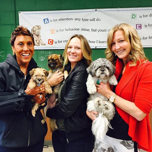 Robin Roberts and Amber Laign Adopt a Dog