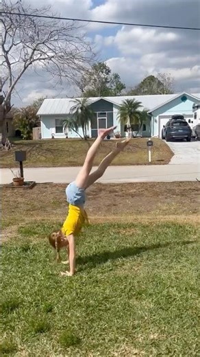 Handstand back walk over! ￼#Gymnastics #dance #flipping #foryou #Tumbling #Acro