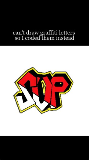 zlARTan on Instagram: "Python Turtle drawing graffiti letters #pythonturtle #creativecoding #pythonprogramming #graffiti #generativeart"