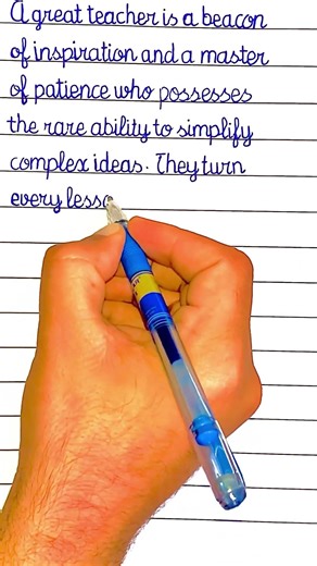 Simple cursive handwriting | easy and fast learning