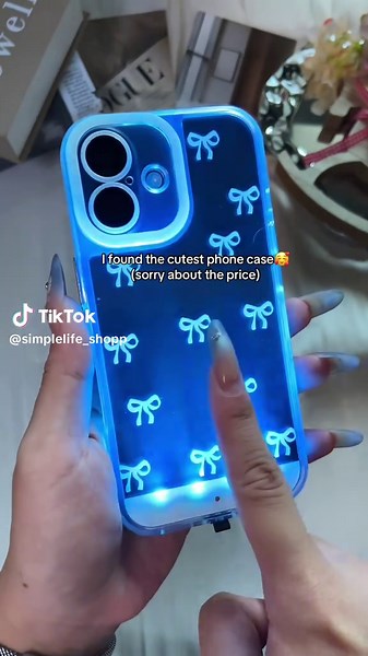 Cute LED Phone Case Lights Up with Sound