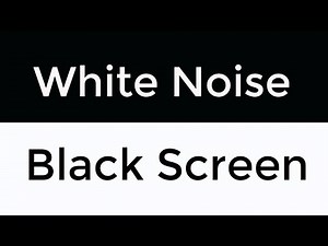 Relax with 24 Hour White Noise | Peaceful Black Screen Soundscape