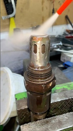 How To Clean Dirty Oxygen Sensor by Carb Cleaner #short