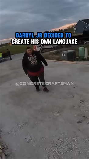 1.6K views · 35 reactions | 00077.Darryl jr decided to create his own language #fyp #concrete #concretelife #victoryoutdoorservices | Logan Ross | Facebook