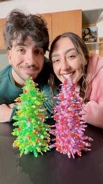 I had a tree-planting competition with my hubby.