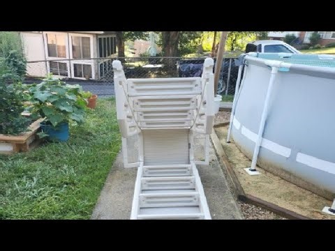 Confer Plastics 7200 Roll Guard Adjustable A Frame Outdoor Patio Swimming Pool Platform Ladder Revie