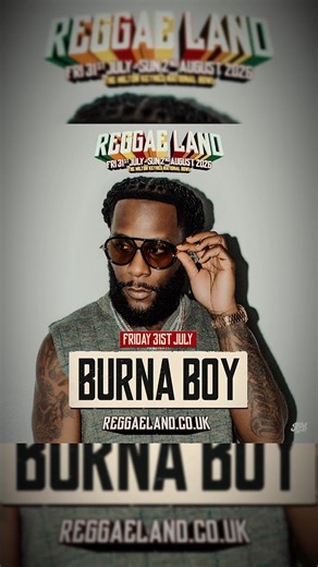 Burna Boy to Headline Reggae Land in Milton Keynes