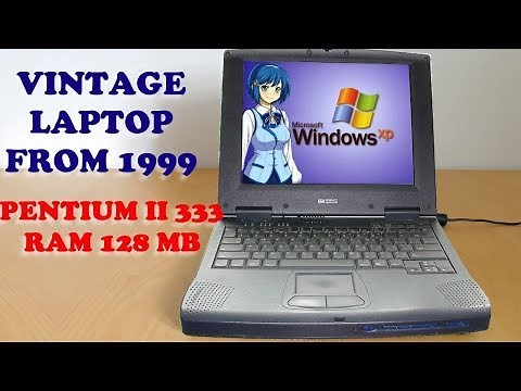 HP Omnibook XE2 old laptop with Windows XP