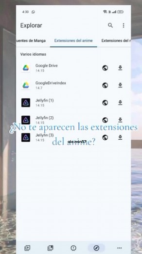 Cómo instalar extensiones en AniYomi: guía completa