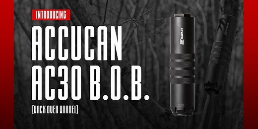 The next AccuCan innovation from Savage is here. Introducing the AC 30 Back Over Barrel suppressor, aka the B.O.B. What makes the B.O.B. different? The over-barrel design is built to reduce your rifle's suppressed length while maintaining effective sound suppression. Plus, it's simple and easy to maintain in the field. The AC 30 B.O.B. is changing the game for hunters and sport shooters alike. AC 30 B.O.B.: https://savagearms.com/accessories/suppressors #SavageArms #AccuCan #AC30BOB #suppressors