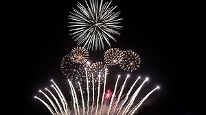 Stunning Firework Display at Fireworks Festival in USA for Independence Day 2025 and New Year 2026 Celebration in 4K Slow Motion