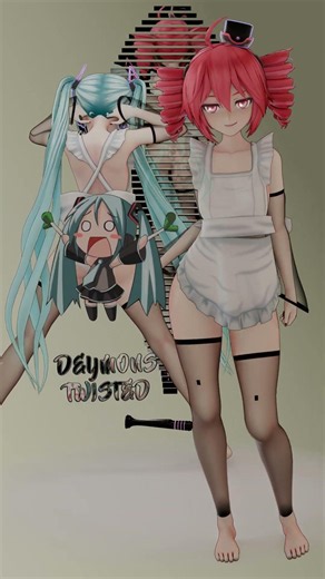 Simple Dimple Hatsune Miku-Kasane Teto【BlenderMMD】 #kasaneteto #teto #hatsunemiku #miku