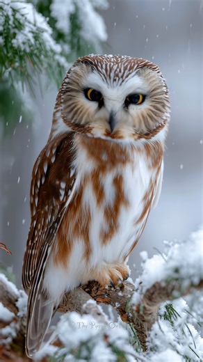 💛 Northern Saw-whet Owl🦉 . . . #thypygmyowltour #owl #wildlife #nature #photography #fblifestyle #october #holloween #hollowknight #holloweenparty #greatgrayowl #hollowknight #northernsawhetowl 📷 Original photo by me, AI adds the magic! ✨ | Thy Pygmy Owl Tour