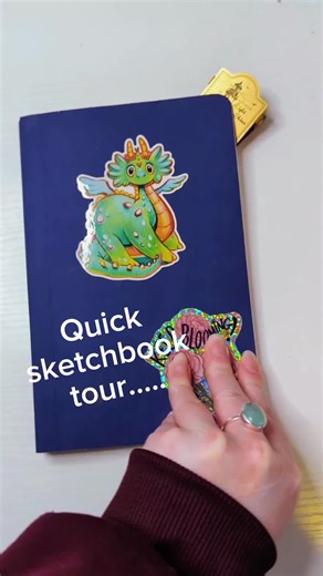 Quick sketchbook tour of my painting challenge so far this year! first 7 paintings completed ✅ #watercolorartist #sketchbookart #sketchbook #gouache