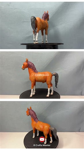 Mini Horse Sculpture Tutorial (Clay Art) #shorts #clayart #sculpting #horse #art #satisfying #usa