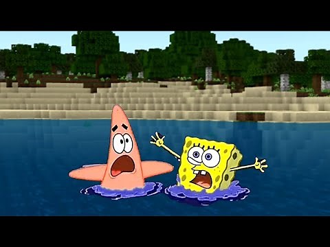 Spongebob and Patrick drown in Minecraft?