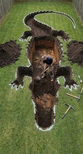 They Built a Crocodile-Shaped Swimming Pool 🐊😳 #engineering #construction #megabuilds