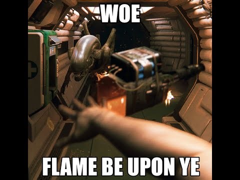 Alien: Isolation - I use Pyro CHEAT, Alien CHEATS back