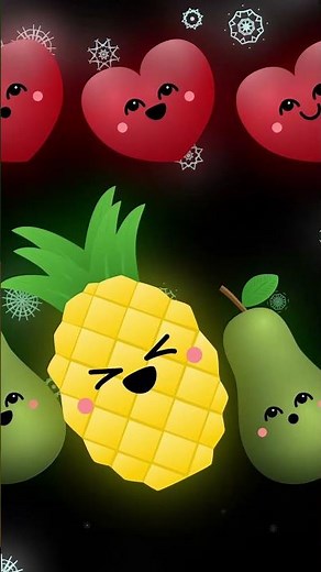 💖 Dancing Fruits Falling in Love 🎅🍉🍍 | Baby Sensory Christmas