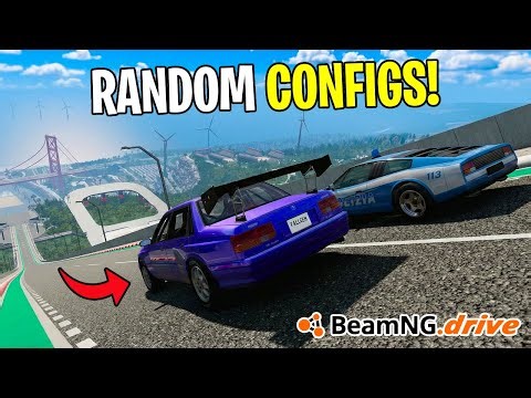 Which RANDOM Config Car Can Make It The Furthest? (BeamNG Mod)