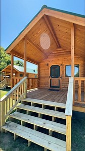 Beautiful Park Model Cabin — The Interior Will Surprise You | Log Home Designs