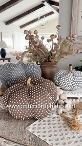 “Here is a little fall inspiration using soft neutral tones in shades of brown, gray, and even a touch of pink! 🍂✨ I’ve added lots of texture with our beaded trays, knit pumpkins, and a neutral textured garland. It’s all about layering subtle hues for a cozy, inviting feel. How are you styling your home for fall? 🧶🍁 #FallDecor #NeutralFallDecor #CozyHomeVibes #MutedTones #BeadedTrays #KnitPumpkins #HomeDecorInspo #TexturedDecor #ParkerColorado #SeasonalStyle” | Interior Delights