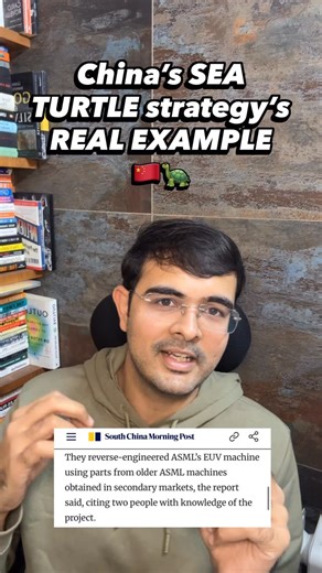 Jayant Shilanjan Mundhra on Instagram: "Real example of China’s SEA TURTLE policy in action 🙌🙌🙌 #Asml #china #geopolitics #madeinchina #smic"