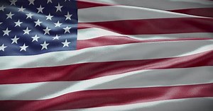 USA national flag. American flag waving animation 4K