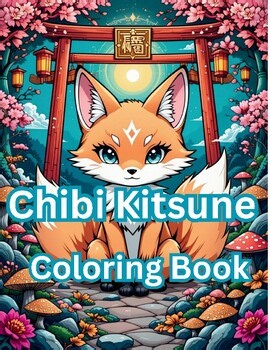 Japanese Folklore - Chibi Kitsune Coloring Pages